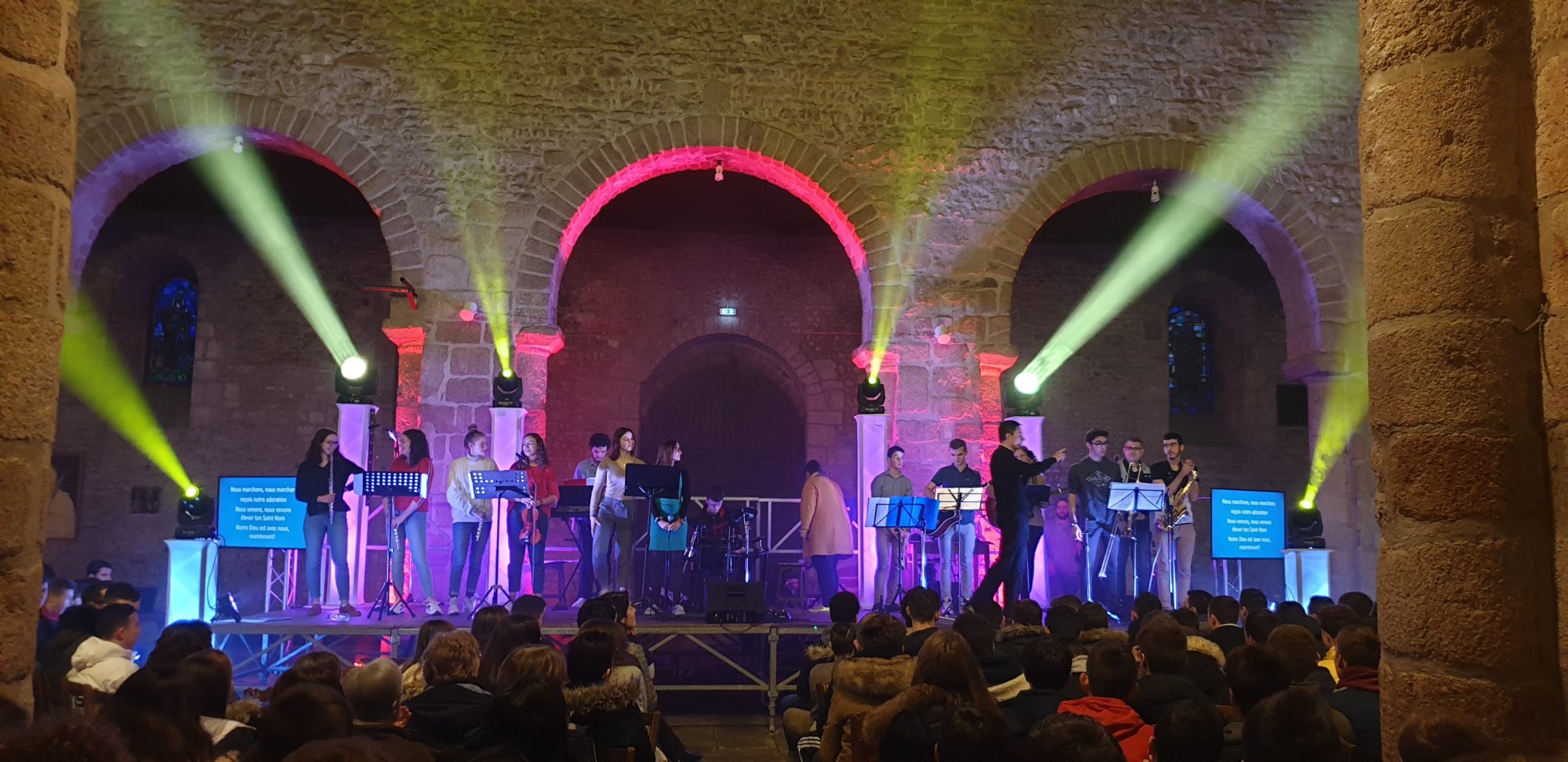 Show lumière dans l'abbatiale de Redon